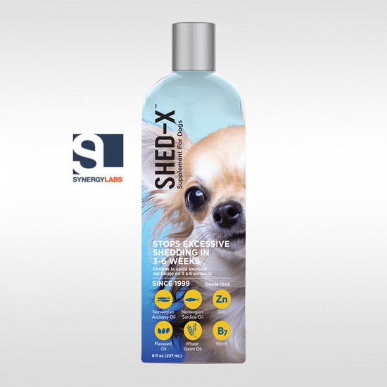 Supliment Anti năpârlire pentru câini de talie mică Shed-X SYNERGY LABS – 237ml Synergy Labs
